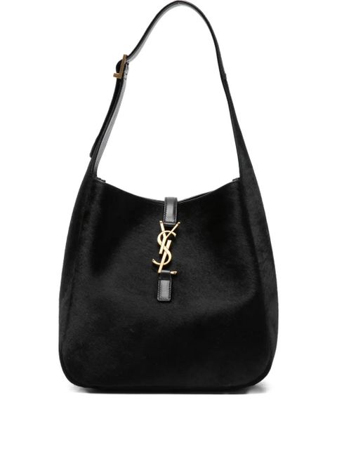 Saint Laurent buckle detail shoulder bag - Black