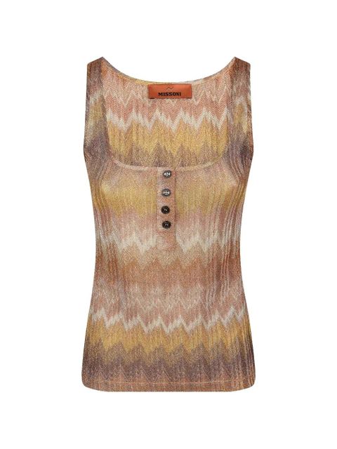 Missoni button-front chevron top - Yellow - zdjęcie produktu nr 1