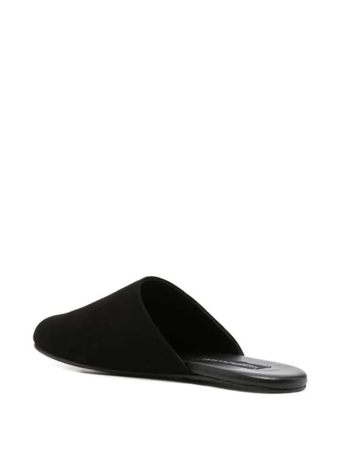 Manebi almond flat sandals - Black