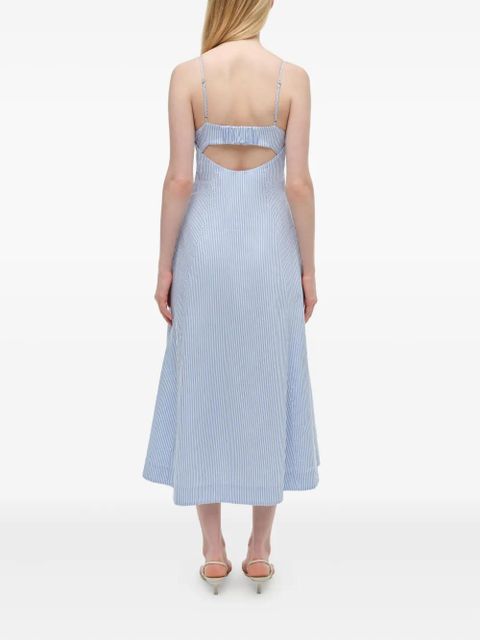 Simkhai Honor button-front midi dress - Blue