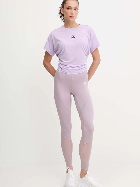 adidas Performance t-shirt treningowy Power damski kolor fioletowy JX1191 - zdjęcie produktu nr 2