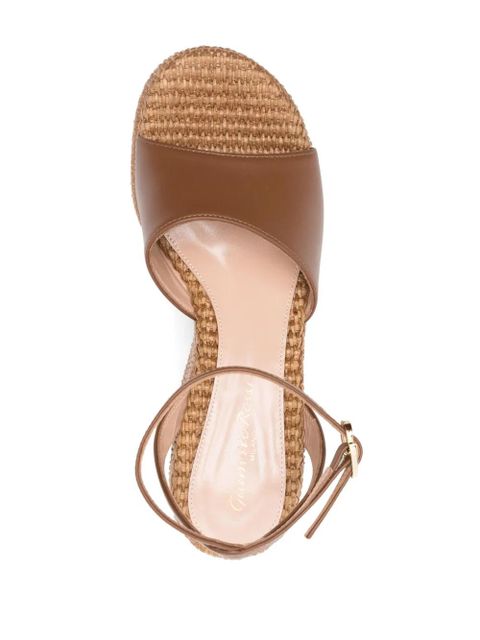 Gianvito Rossi 110mm leather sandals - Brown