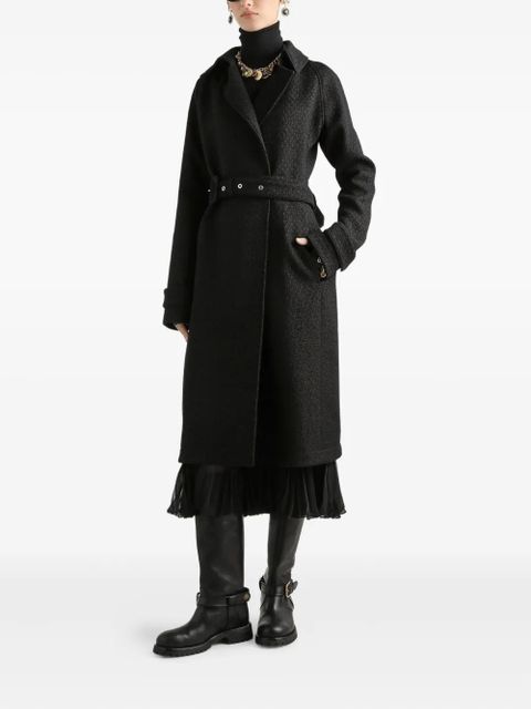 Dolce & Gabbana DNA tweed trench coat - Black - zdjęcie produktu nr 2