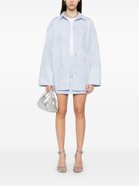 ROTATE BIRGER CHRISTENSEN cotton mini skirt - Blue - zdjęcie produktu nr 2