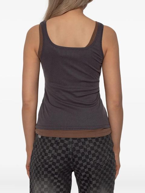 MISBHV embroidered layered top - Grey