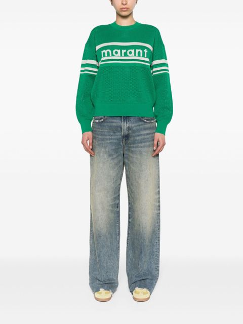 MARANT ÉTOILE Arwen open-knit jumper - Green