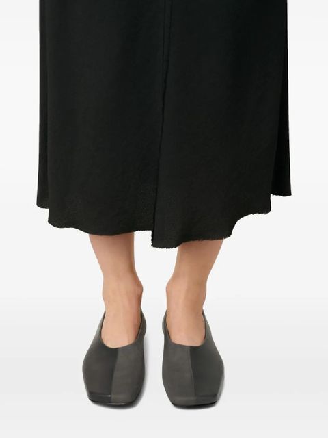 AMI Paris two-tone leather ballet flats - Grey