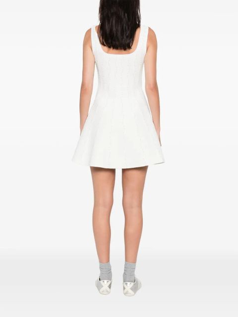 SANDRO beaded mini dress - White