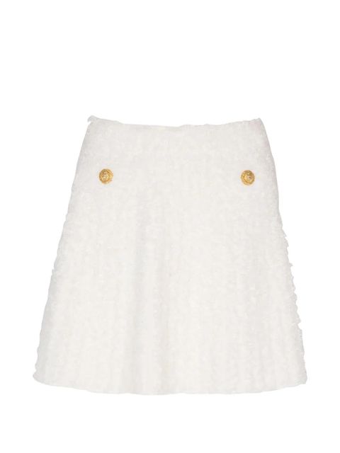 Balmain button-embellishment mini skirt - White - zdjęcie produktu nr 1