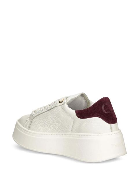 TWINSET leather sneakers - White