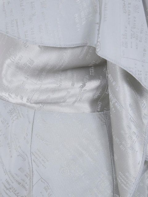 MM6 Maison Margiela ruffled strappy blouse - Grey - zdjęcie produktu nr 2