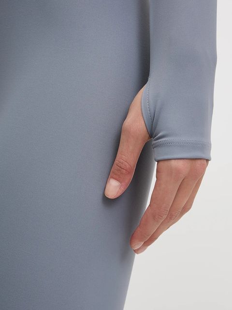 JOYINME longsleeve do jogi Motion kolor niebieski z półgolfem Motion