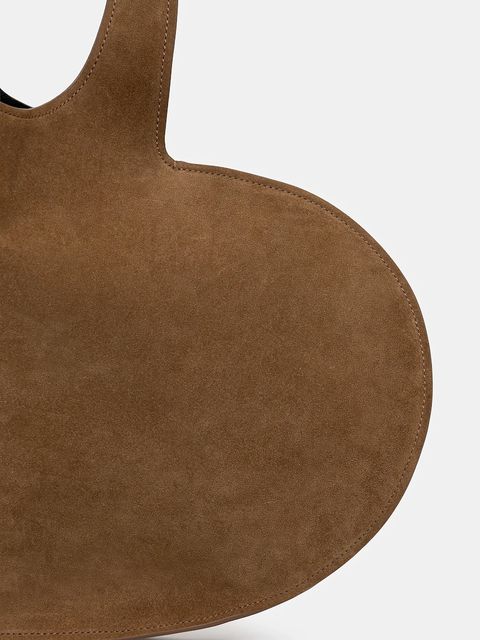 Coperni torebka zamszowa Double Heart