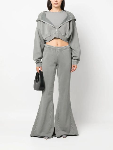 ENTIRE STUDIOS round-neck cropped T-shirt - Grey