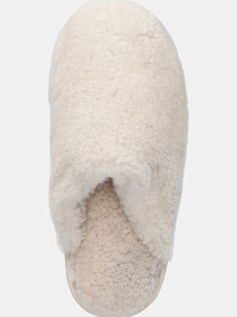 Answear.LAB kapcie wełniane kolor biały