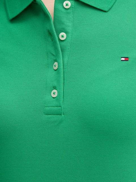 Tommy Hilfiger polo damski kolor zielony WW0WW43225