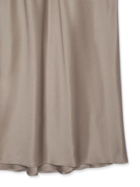 ANINE BING high-waist silk maxi skirt - Neutrals
