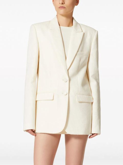 Valentino Garavani Toile Iconographe single-breasted blazer - Neutrals