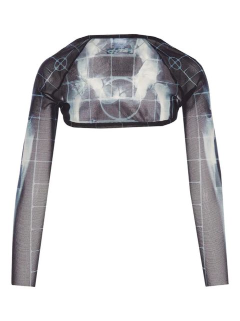 Jean Paul Gaultier cropped top - Black - zdjęcie produktu nr 2