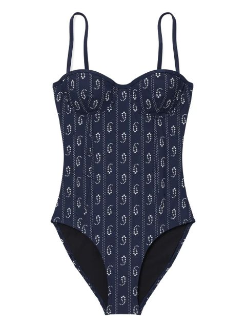 Tory Burch printed underwire swimsuit - Blue - zdjęcie produktu nr 1