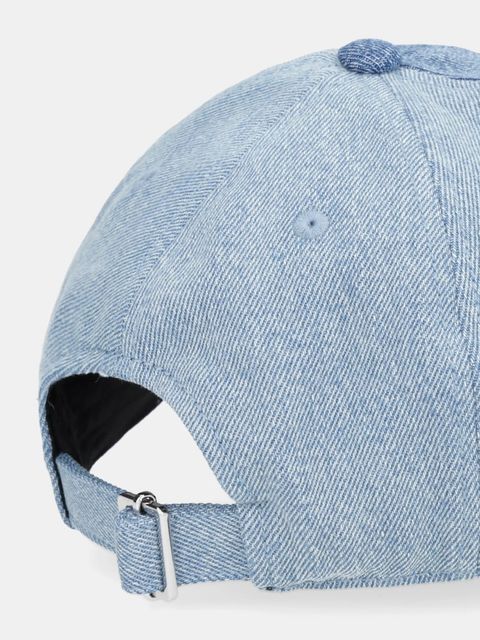 Karl Lagerfeld Jeans czapka z daszkiem kolor niebieski B1W33053 - zdjęcie produktu nr 2