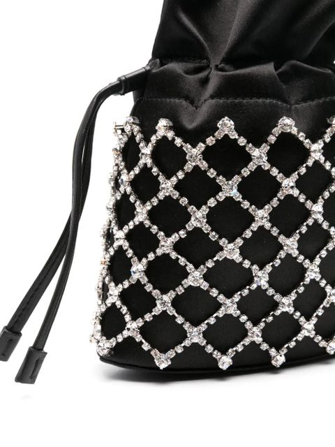 Aquazzura Crystal Lover bucket bag - Black
