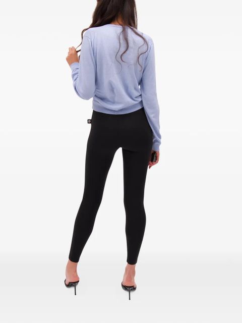 AREA crystal-knot cardigan - Blue