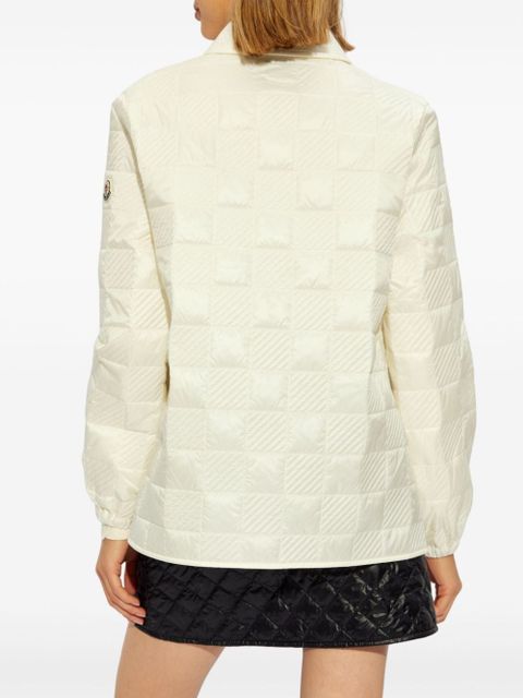 Moncler logo-appliqué jacket - Neutrals