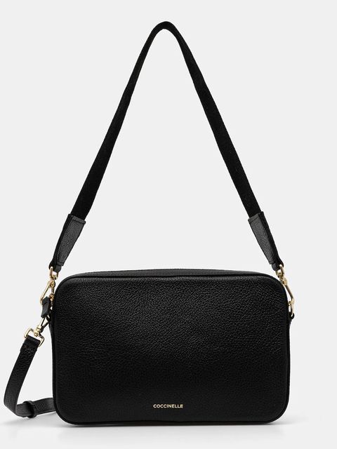 Coccinelle torebka skórzana TEBE kolor czarny E5.MN5.52.01.01 - zdjęcie produktu nr 1