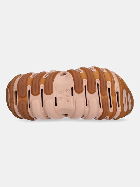 Crocs klapki Echo Gum Ro Clog damskie kolor beżowy 211675