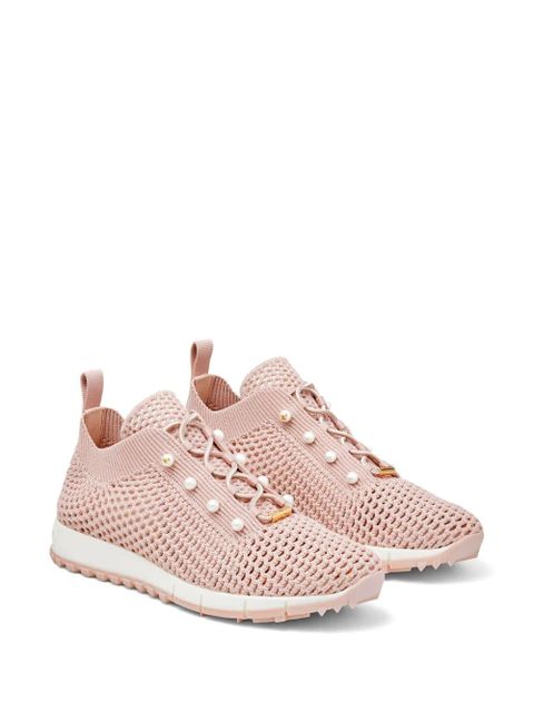 Jimmy Choo Veles pearl-embellished sneakers - Pink - zdjęcie produktu nr 2