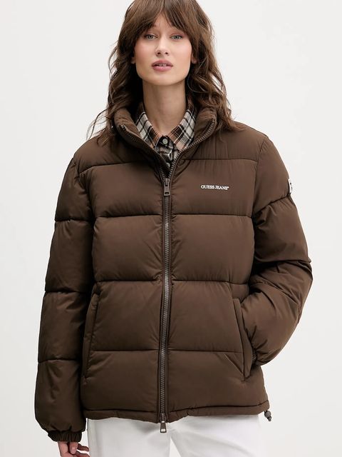 Guess Jeans kurtka damska kolor brązowy W4BL21 WGII2 - zdjęcie produktu nr 1