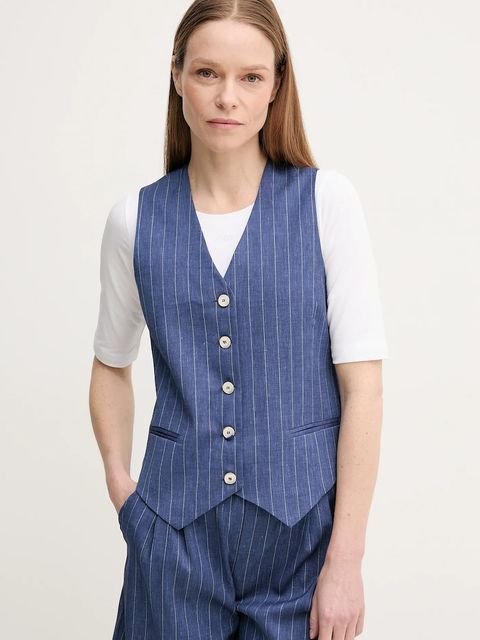 La Petite Française kamizelka z domieszką lnu GWEN - zdjęcie produktu nr 1