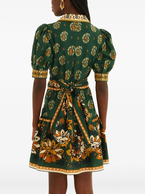 FARM Rio Ayla floral-print mini dress - Green - zdjęcie produktu nr 2