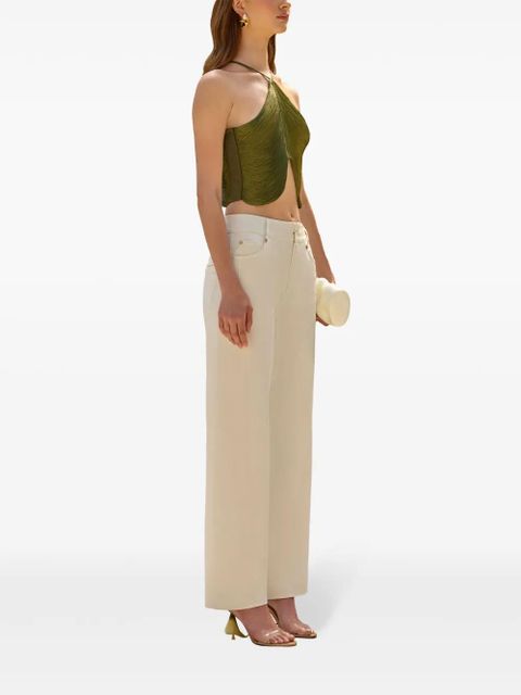 Cult Gaia Quella fringed top - Green - zdjęcie produktu nr 2