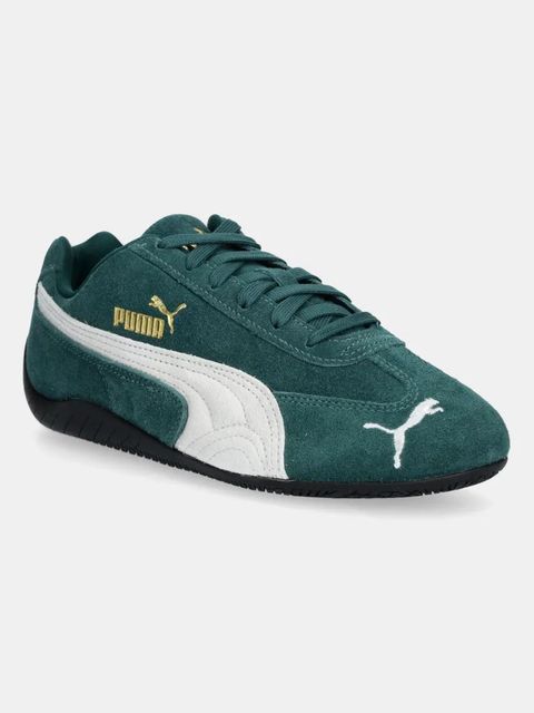 Puma sneakersy zamszowe Speedcat OG kolor zielony 398846 - zdjęcie produktu nr 1