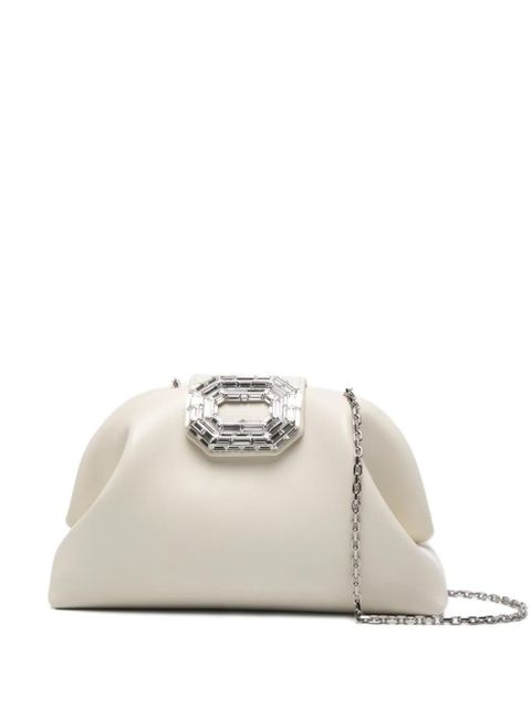 Amina Muaddi Camelia embellished clutch bag - Neutrals - zdjęcie produktu nr 1