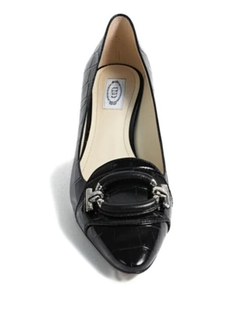 Tod's embellished leather heels - Black