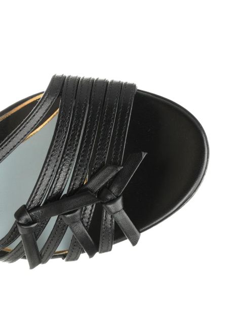 Valentino Garavani Nodine 55 knot-detail strapped sandals - Black