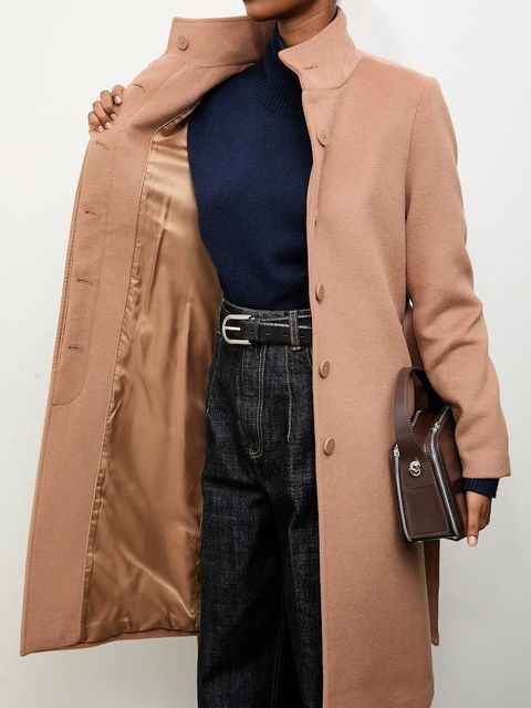 Answear Lab płaszcz wełniany