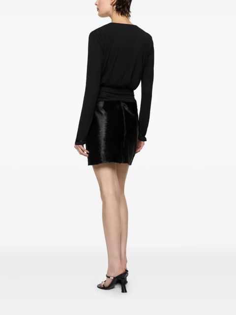 Paris Georgia Filomena long-sleeve top - Black