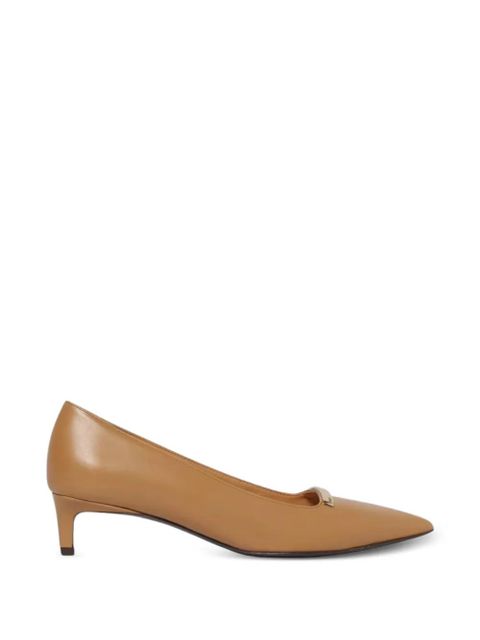 Tod's Barretta pointed toe strap loafers - Neutrals