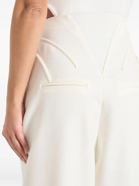 Manière De Voir Rena corset zip trousers - Neutrals