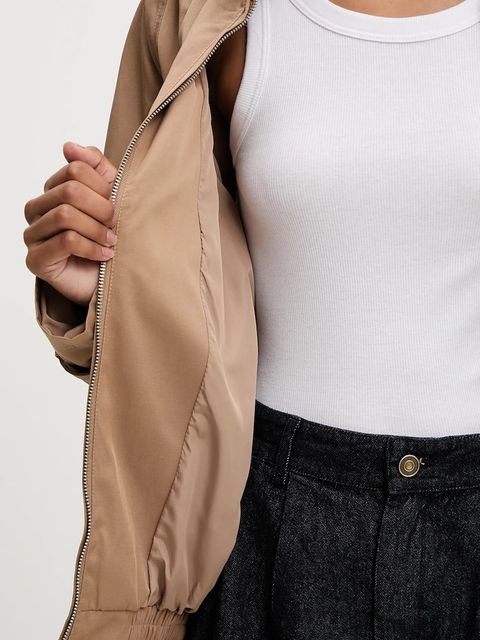 Answear.LAB kurtka kolor brązowy przejściowa