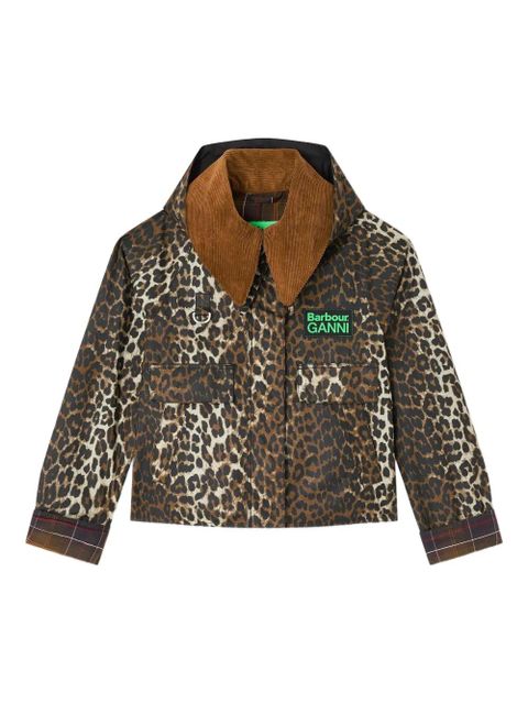 GANNI x Barbour corduroy-collar jacket - Brown - zdjęcie produktu nr 1