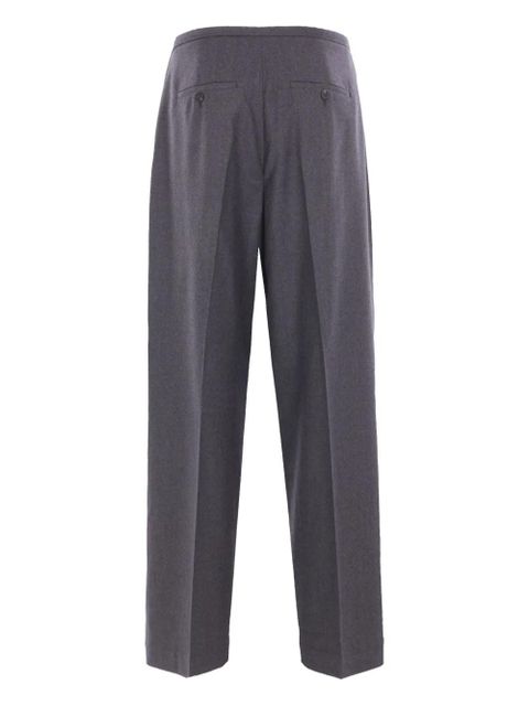 Róhe drawstring-waist pleated trousers - Grey