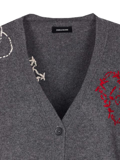 Zadig&Voltaire Mirkaz V-neck cashmere cardigan - Grey