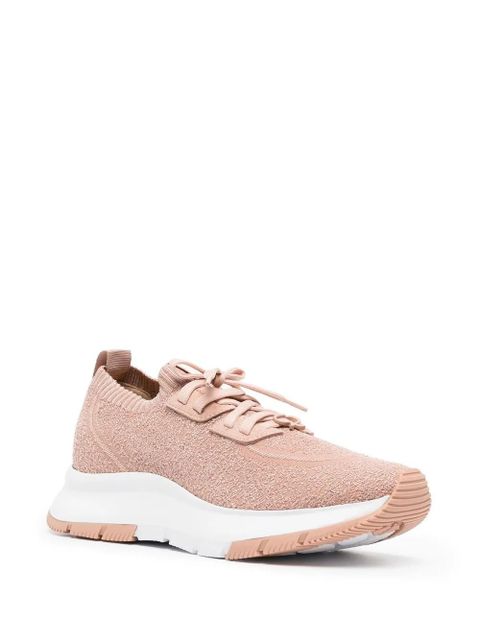 Gianvito Rossi Glover stretch-bouclé sneakers - Pink - zdjęcie produktu nr 2