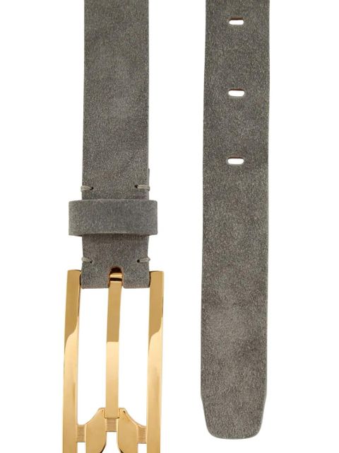 Victoria Beckham Dorian pin-buckle belt - Grey - zdjęcie produktu nr 2