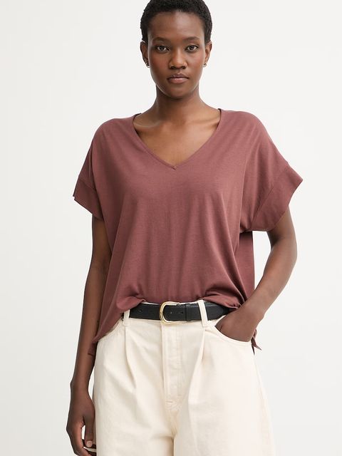 United Colors of Benetton T-shirt damski z bawełną - zdjęcie produktu nr 2